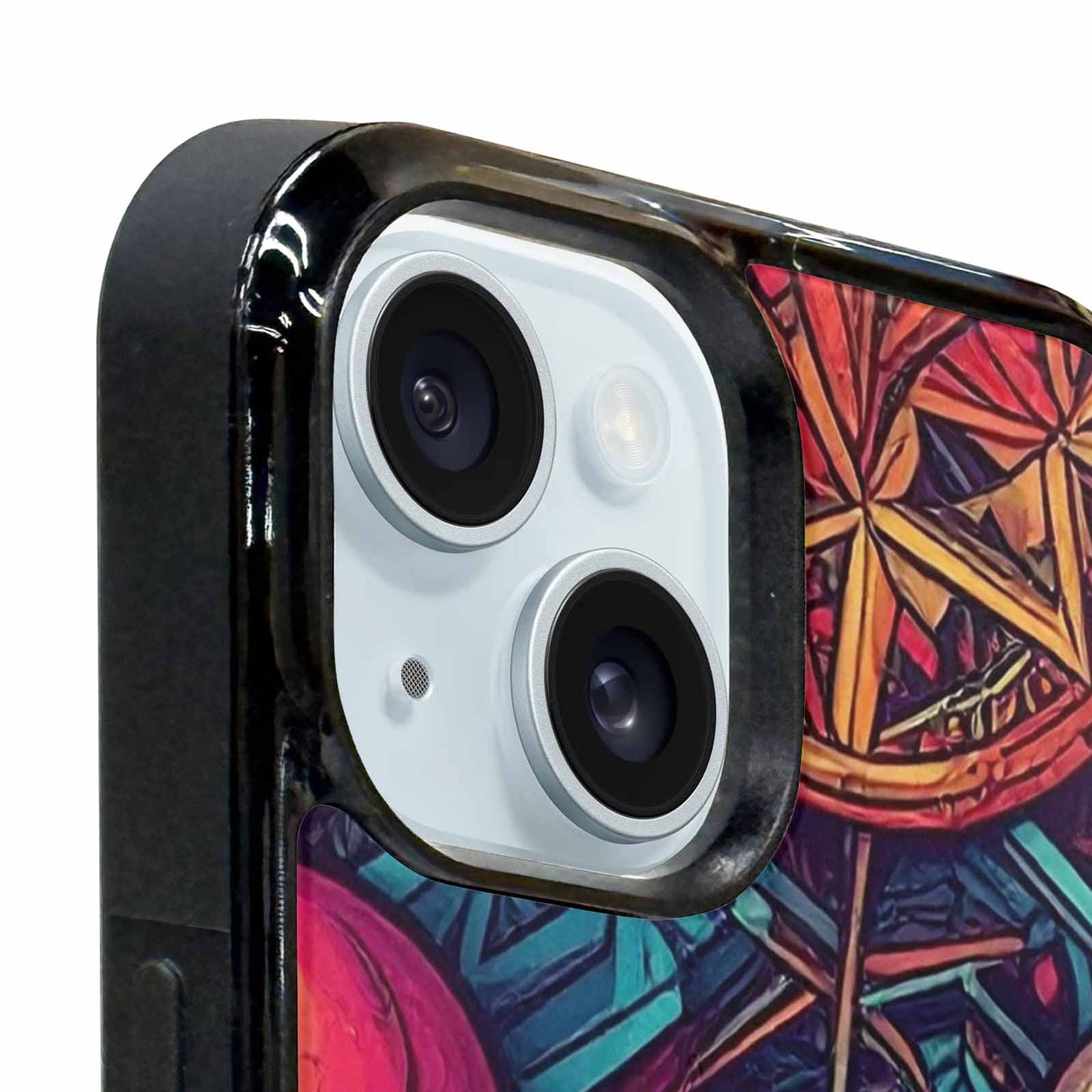 iPhone 15 Plus Case — Sacred Geometry Lots Of Skulls Seamless, Custom Designed Case Cover