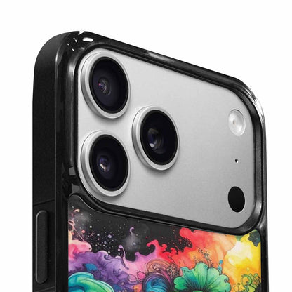 iPhone 17 Pro Case — Black Green Ink Tie Dye Tie, Custom Phone Case