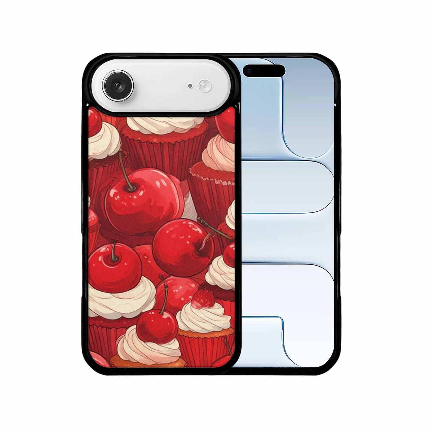 iPhone 17 Air Case — Retro Cherry Cupcake Retro Vintage, Custom Print Case Cover