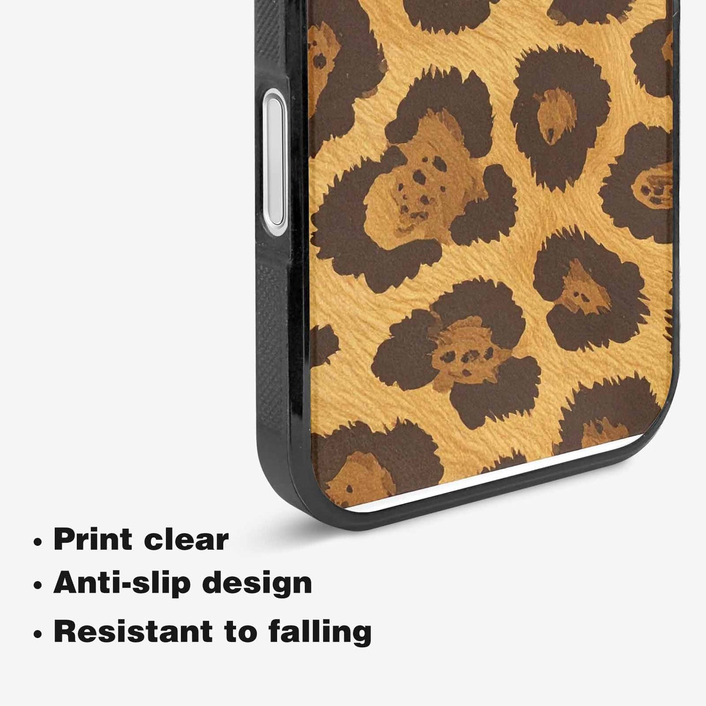 iPhone 16 Case — Classic Leopard Print Warm Golden Tan, Custom Art Phone Cover