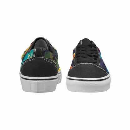 WOMEN'S Smiley Faces  Camo Lace-Up Canvas Dreamlike Custom Shoes