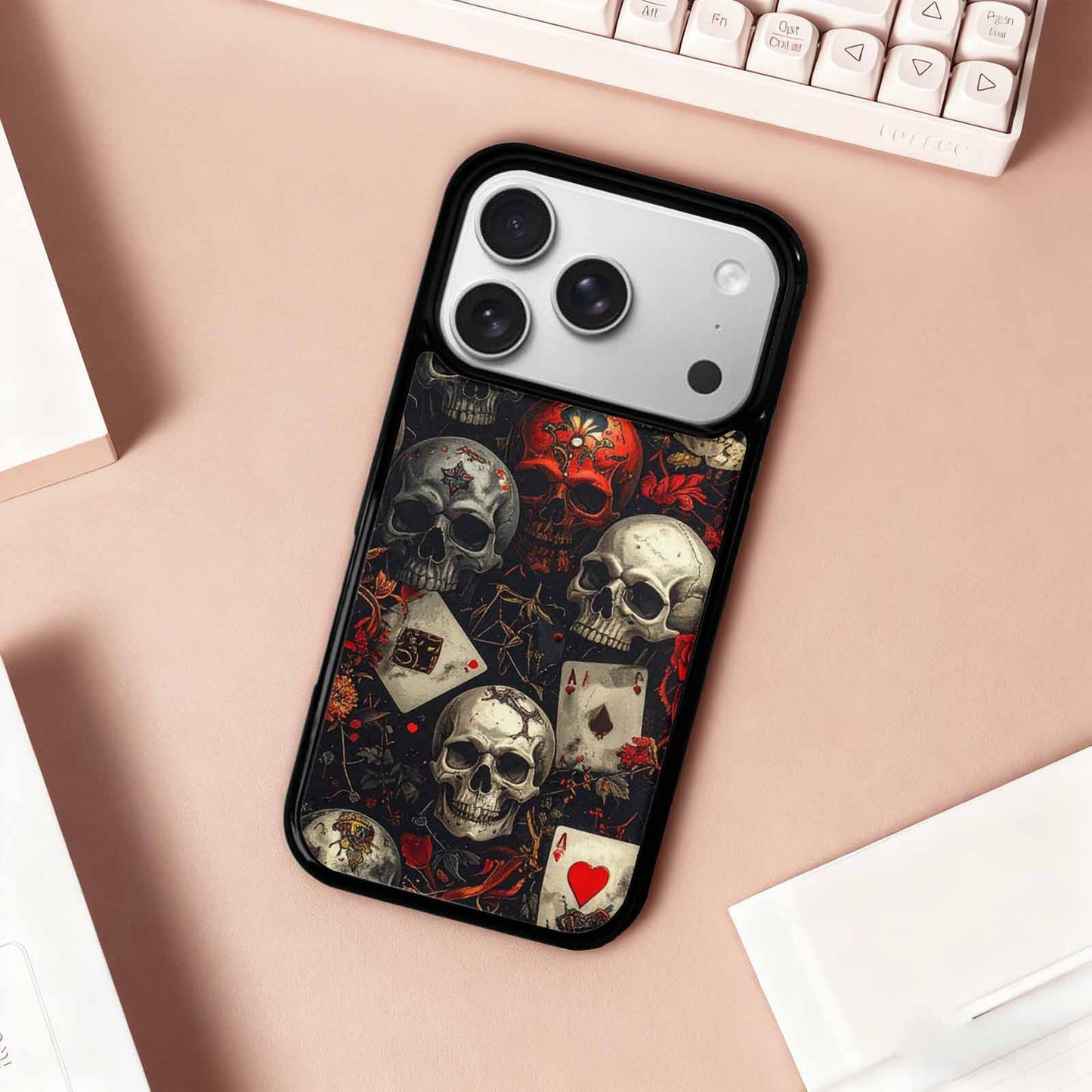 iPhone 17 Pro Case — Skull Dark Art Gothic Print Gothic, Original Design Phone Case