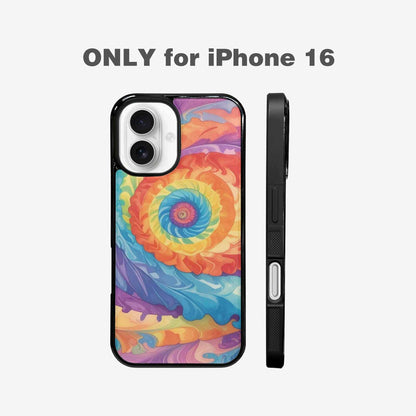 iPhone 16 Case — Tie Dye Swirls Tie Dye Swirls, Custom Print Case Cover