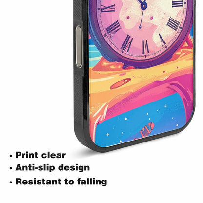 iPhone 15 Pro Max Case — Salvadore Dali Surrealist Dreamscape Pattern Melting, Customized Protective Case