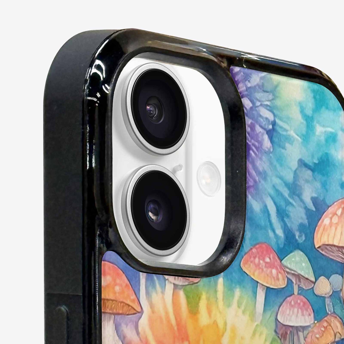 iPhone 16 Case — Mushrooms Tie Dyemushrooms Pat 9i2, Customized Protective Case