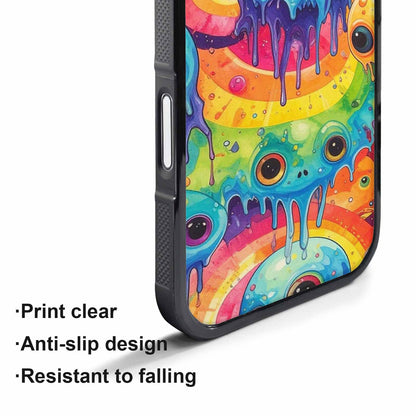 iPhone 17 Pro Case — Aliens Tie Dyemelting Aliens P Tie, Custom Printed Phone Case