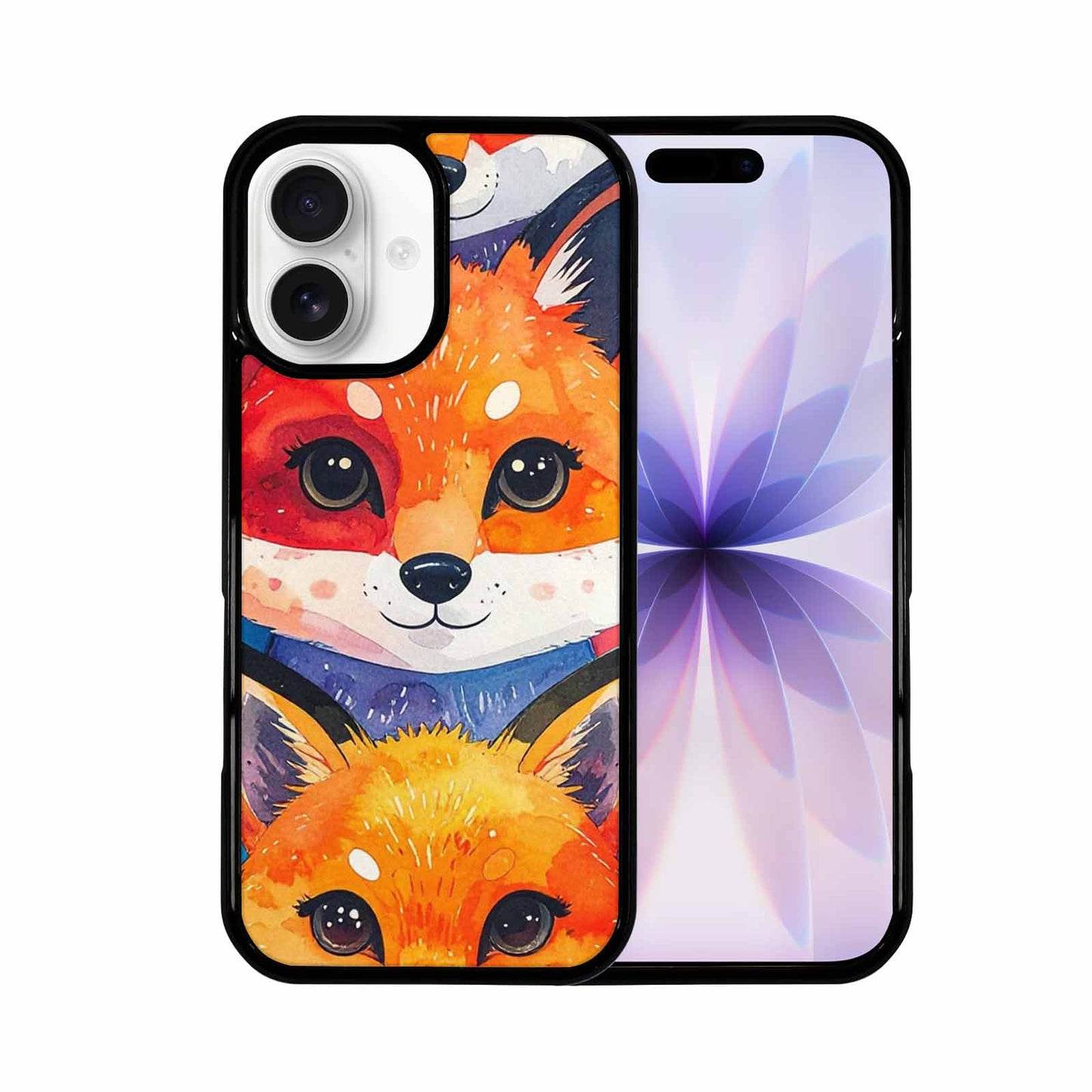 iPhone 17 Case — Watercolor Kawaii Fox Watercolor Abstract, Original Design Phone Case