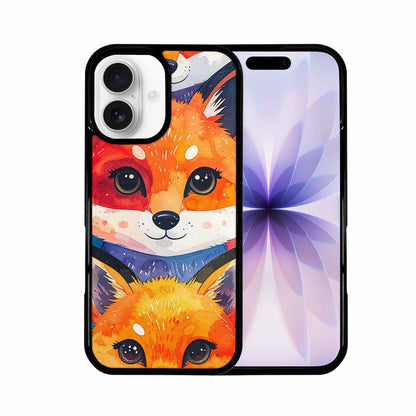 iPhone 17 Case — Watercolor Kawaii Fox Watercolor Abstract, Original Design Phone Case