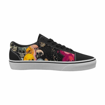 WOMEN'S Skulls  Marble Skulls Lace-Up Canvas Dreamlike Shoes