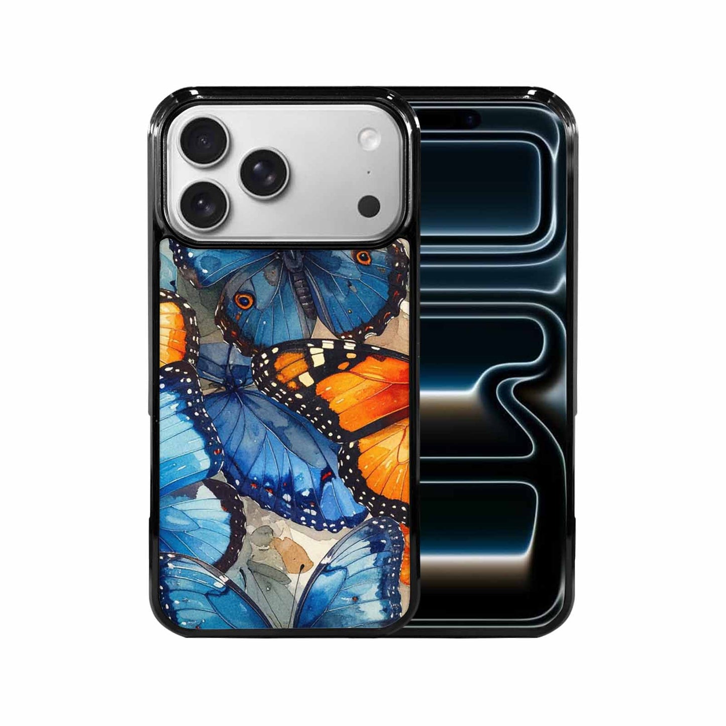 iPhone 17 Pro Max Case — Small Butterfly Wing Pattern, Original Art, Custom Printed Phone Case