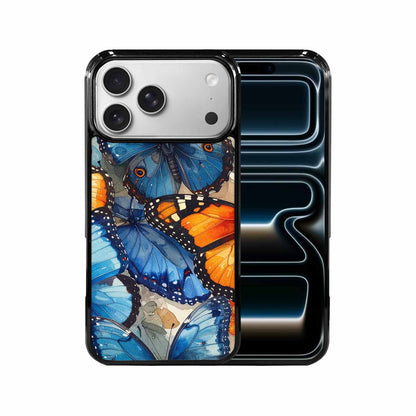 iPhone 17 Pro Max Case — Small Butterfly Wing Pattern, Original Art, Custom Printed Phone Case