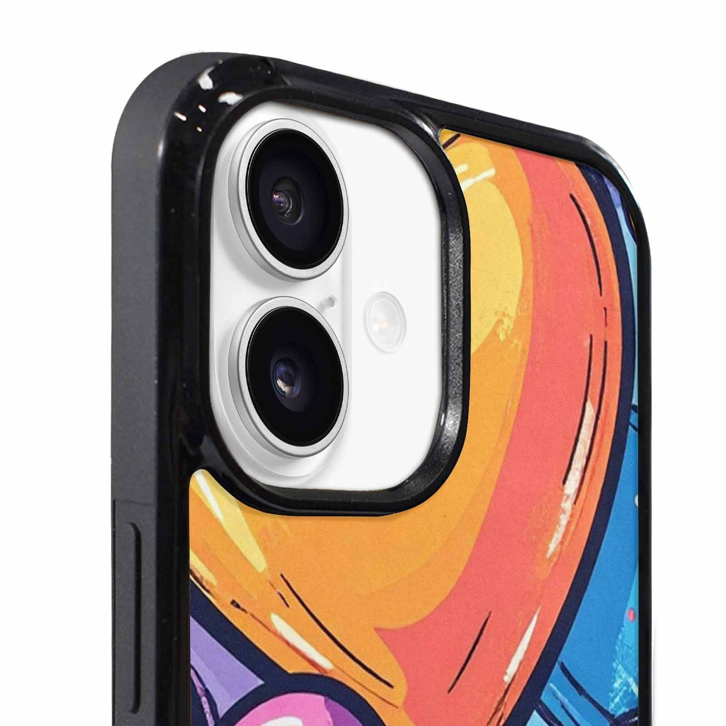 iPhone 17 Case — Pastel Summer Heart Original Art, Custom Art Phone Cover