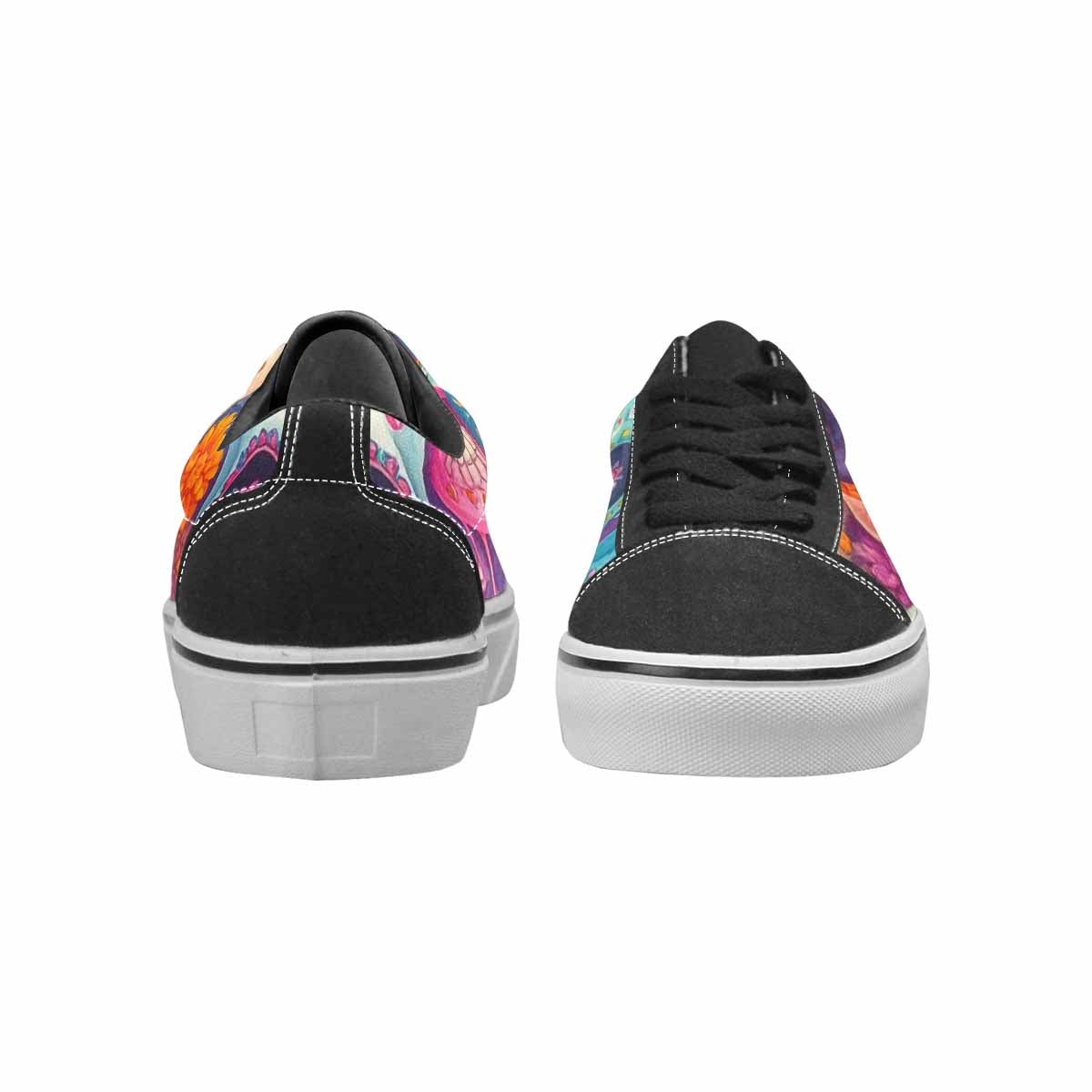 WOMEN'S Sugar Skulls Melting Sugar Lace-Up Canvas Dark Academia Sneakers