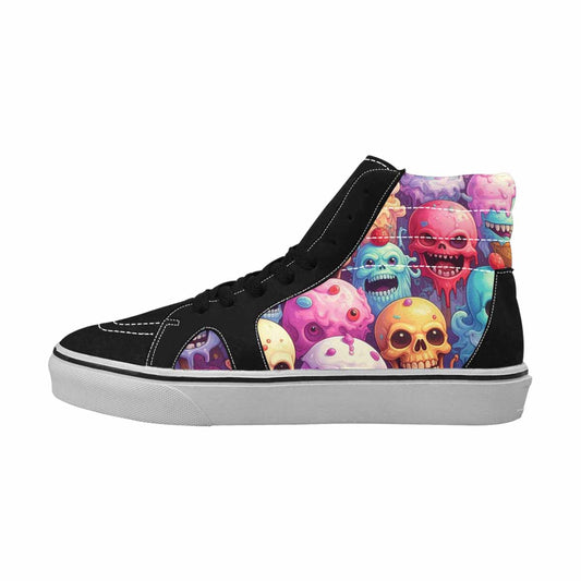 MEN'S Ice Cream Monsters - High Top Canvas Dark Academia Sneakers