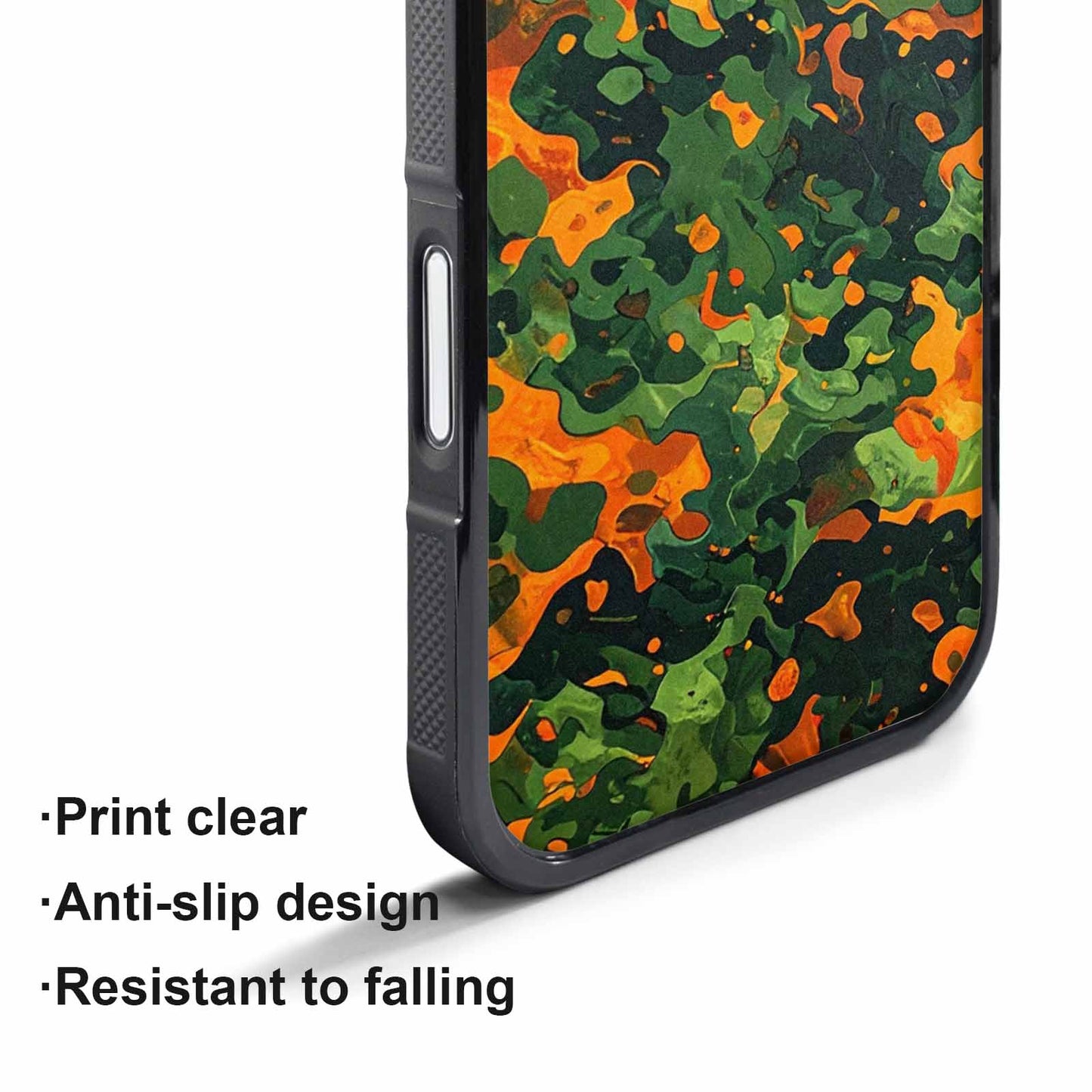 iPhone 17 Air Case — Small Military Camouflage Blotch Pattern Camo, Personalized Phone Case