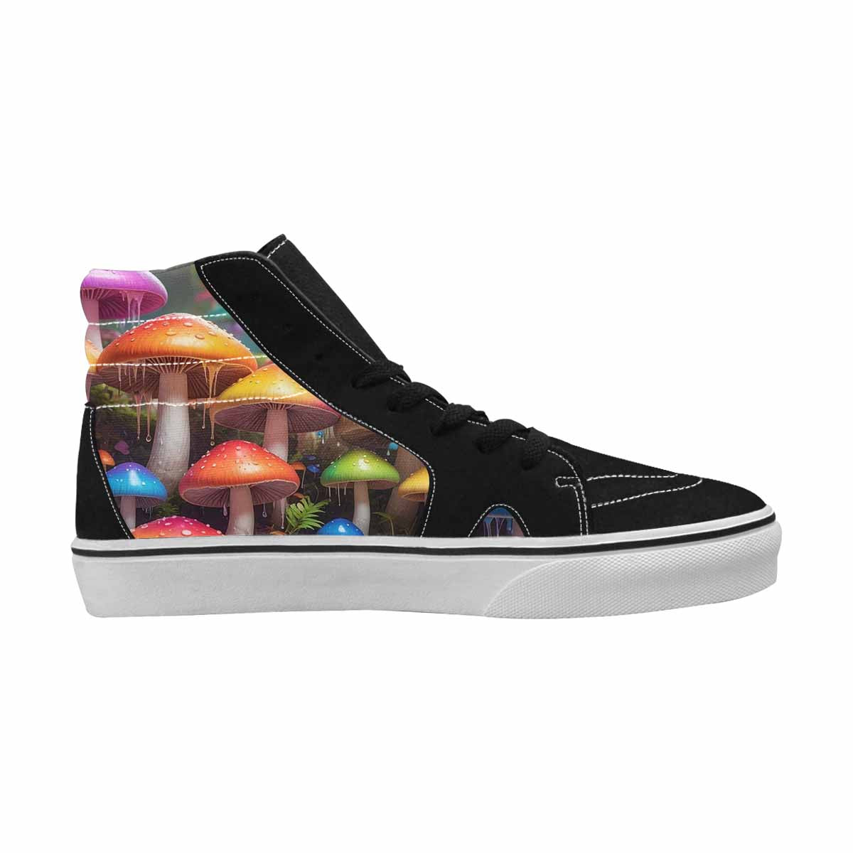 MEN'S Overlapping Endlessly No Empty High Top Canvas Vibrant Chaos Custom Sneakers
