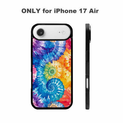 iPhone 17 Air Case — Small Tie Dye Swirl Pattern Tie, Custom Art Phone Cover