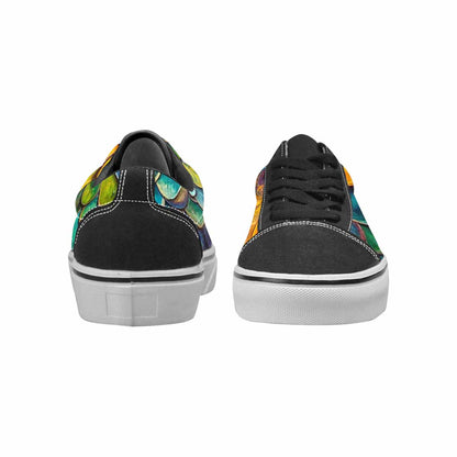 WOMEN'S Reptile Scale Lace-Up Canvas Cottagecore Sneakers