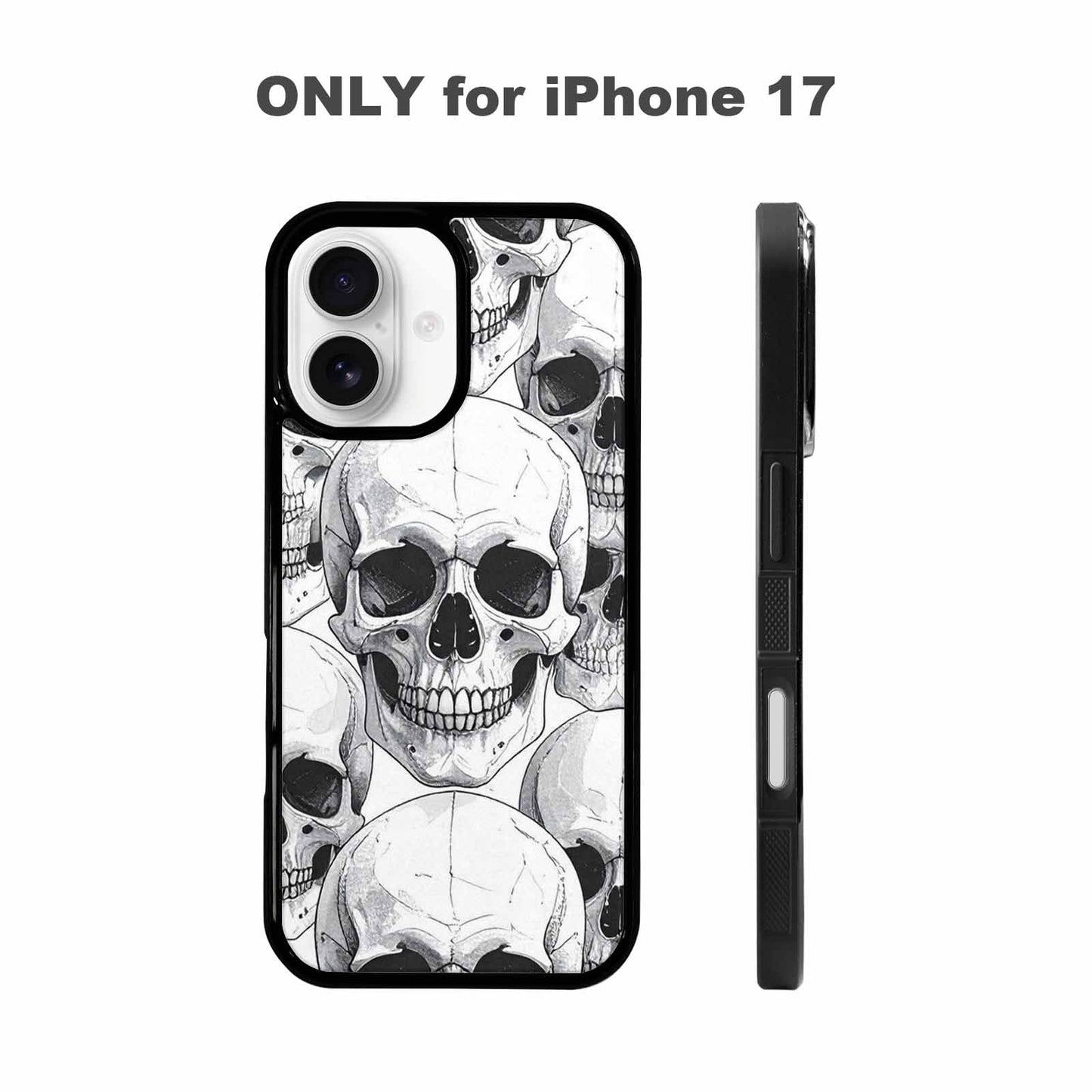 iPhone 17 Case — Skull Dark Art Gothic Print Gothic, Custom Art Phone Cover
