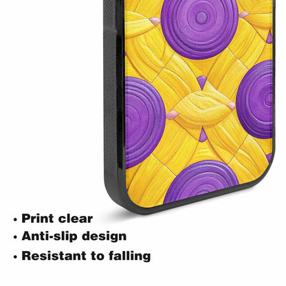 iPhone 15 Plus Case — Intersex Flag Color Theme Small Rainbow, Custom Designed Case Cover