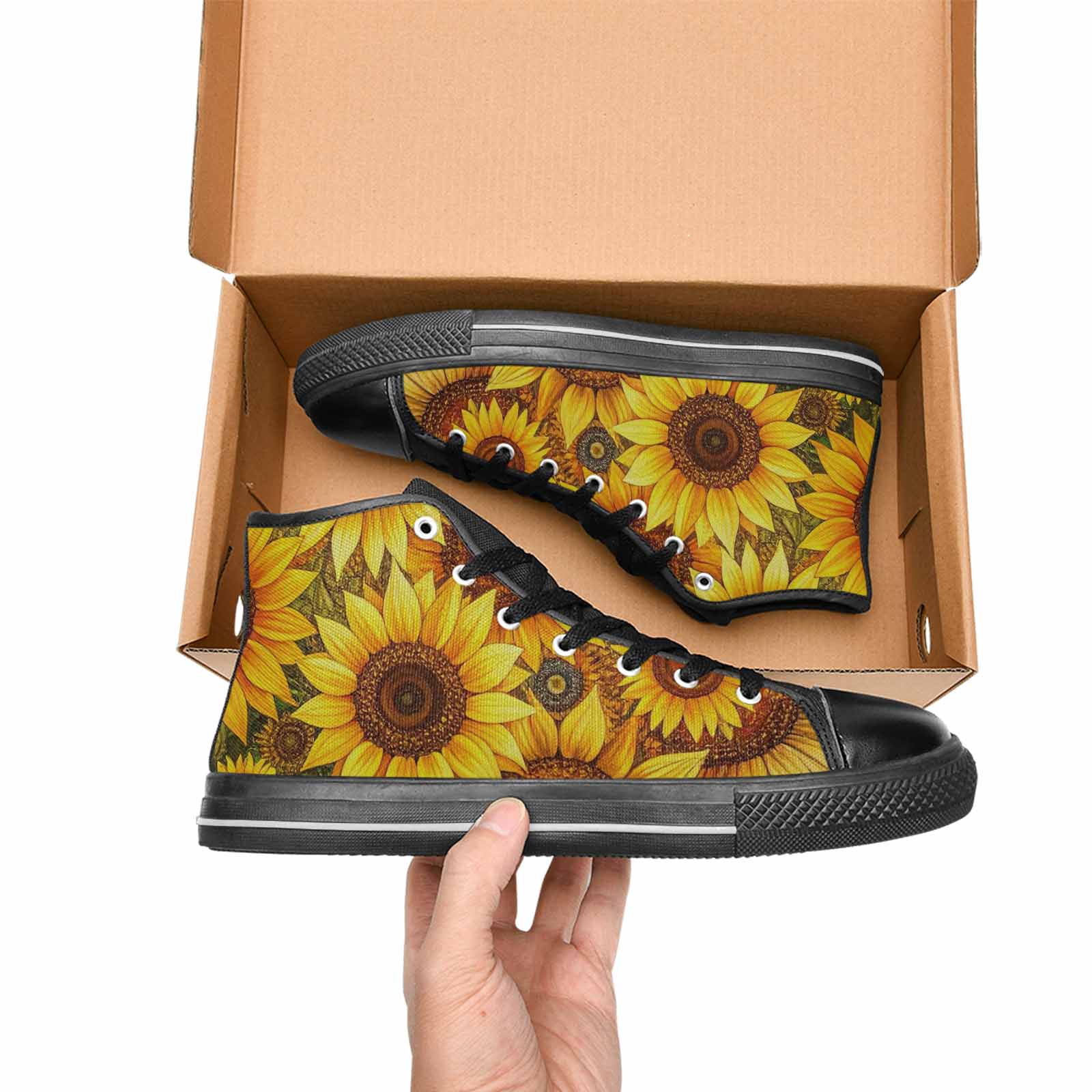MEN'S Blend Melt Them High Top Canvas Aesthetic Sneakers