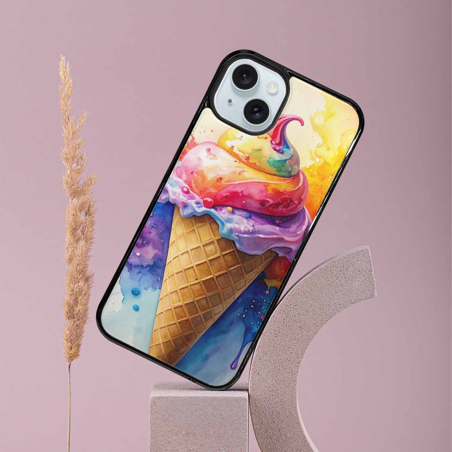 iPhone 15 Plus Case — Melting Icecream Collage, Customized Protective Case