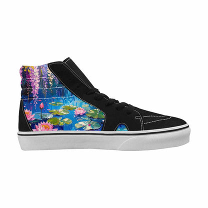 MEN'S Monet Impressionist High Top Canvas Wallpaper Art Sneakers