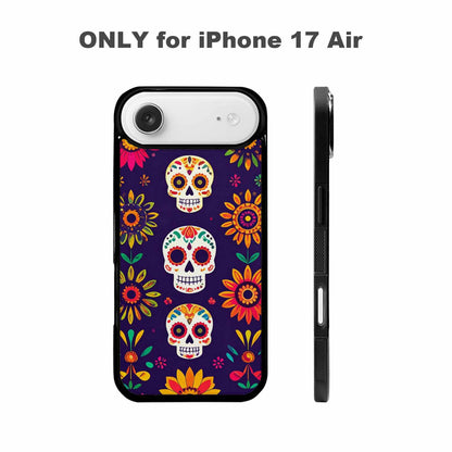 iPhone 17 Air Case — Sunflowers And Skulls Gothic Skulls, Unique Phone Case Design