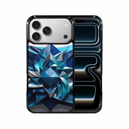 iPhone 17 Pro Max Case — Geometric Origami Art Pattern Original Art, Custom Art Phone Cover
