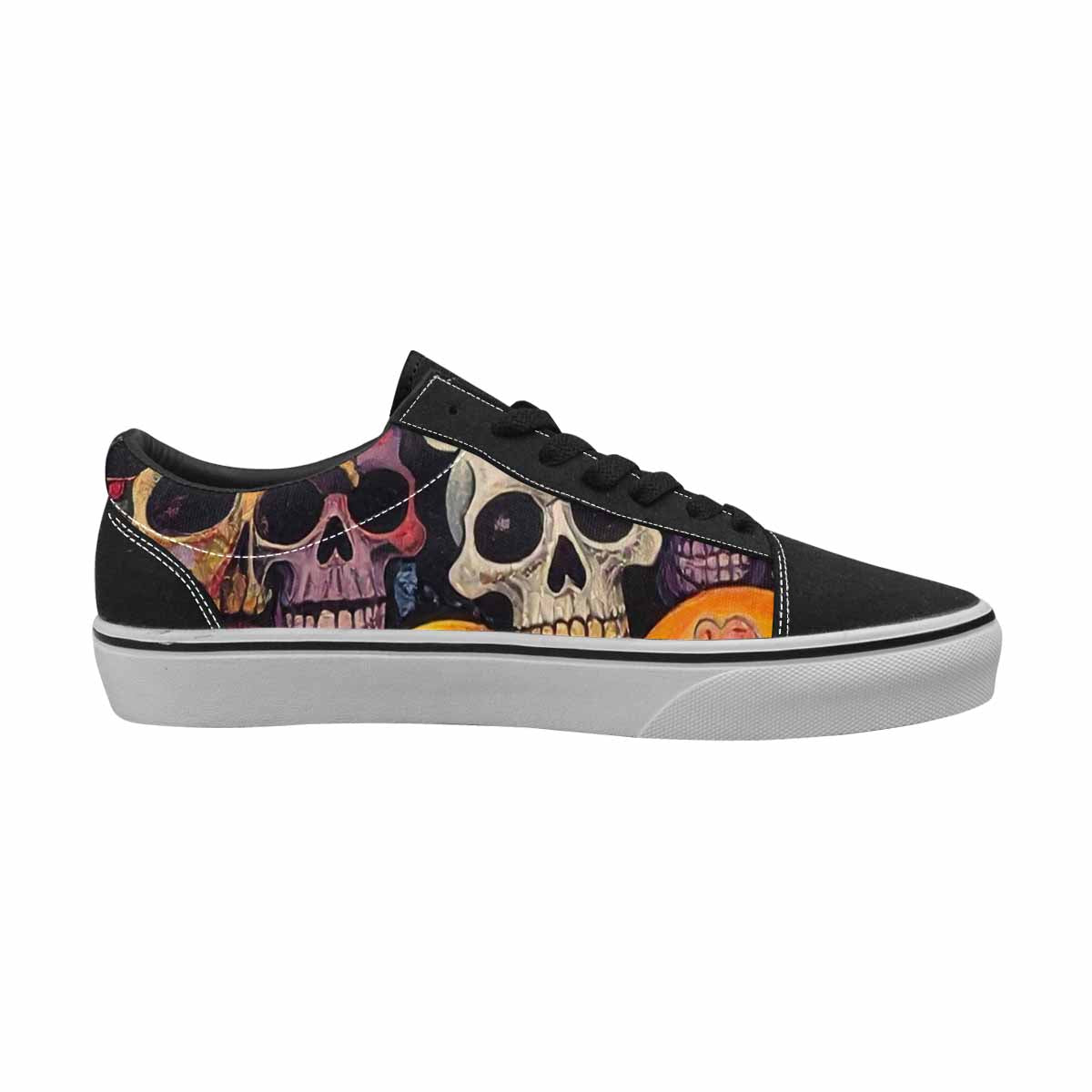 WOMEN'S Skulls (general) Skulls Lace-Up Canvas Dreamcore Shoes