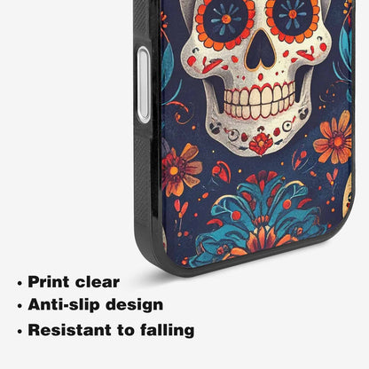 iPhone 16 Plus Case — Day Dead Sugar Skull Art 100s, Original Design Phone Case