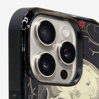 iPhone 16 Pro Max Case — Gothic Skulls Roses Custom, Custom Made Phone Cover