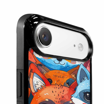 iPhone 17 Air Case — Watercolor Kawaii Fox Faces Watercolor Abstract, Customized Protective Case