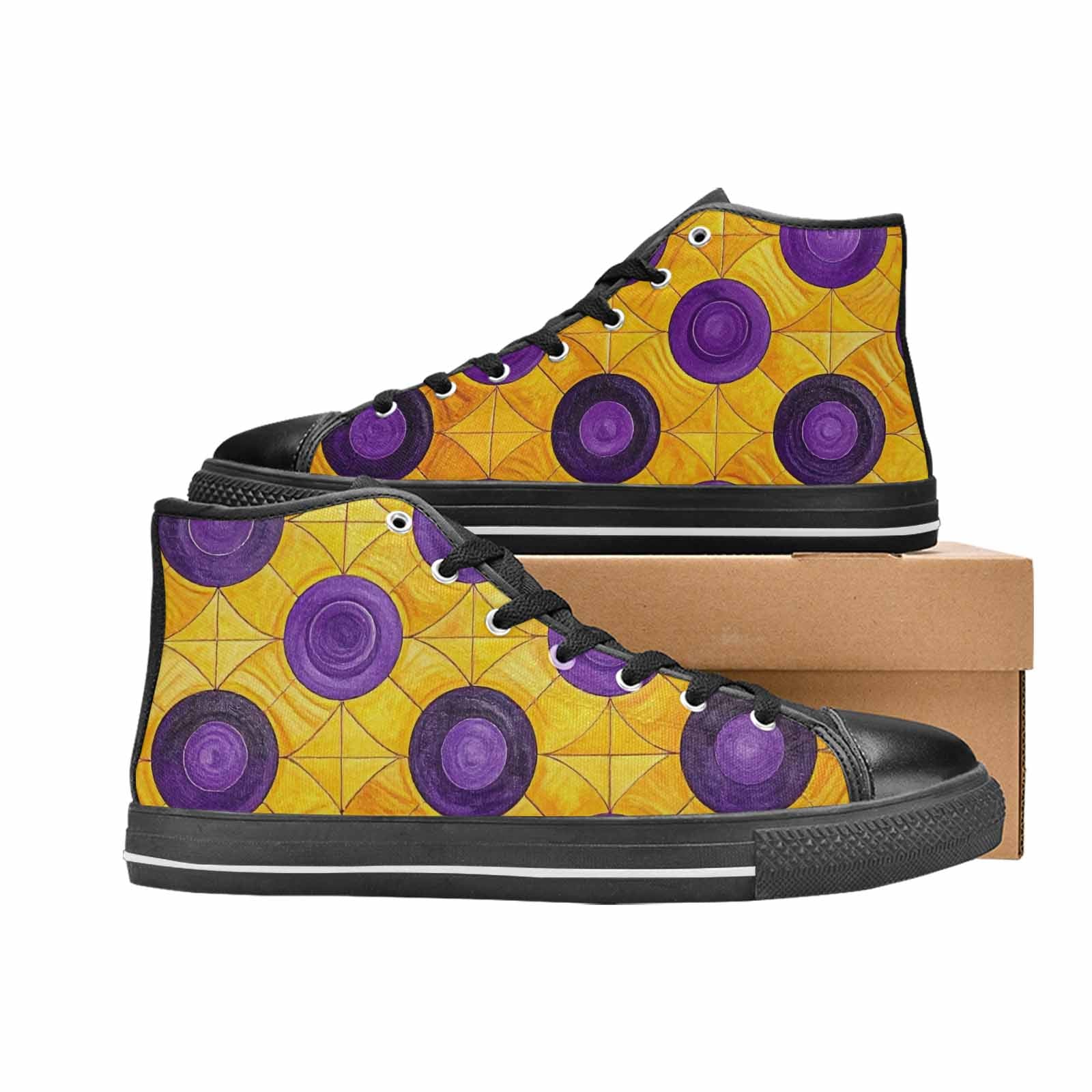 MEN'S Intersex Flag Color High Top Canvas Y2K Custom Sneakers