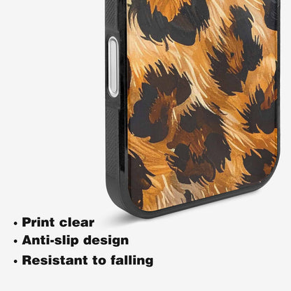 iPhone 16 Case — Leopard Soft Airbrush Gradient, Custom Art Phone Cover