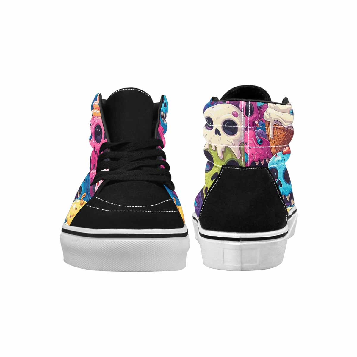 MEN'S Ice Cream Monsters  High Top Canvas Y2K Custom Shoes