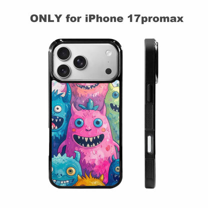 iPhone 17 Pro Max Case — Seamless Repeating Pattern Of Cartoon Cute, Custom Designed Case Cover