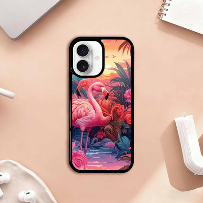 iPhone 17 Case — Flamingo Tropical Flamingo Tropical Original Art, Customized Protective Case
