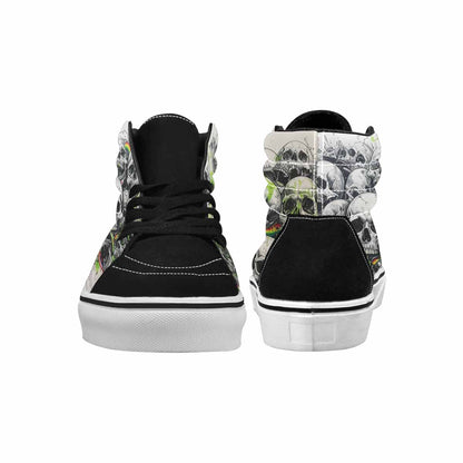 MEN'S Rainbow From Skull S High Top Canvas Dreamlike Shoes