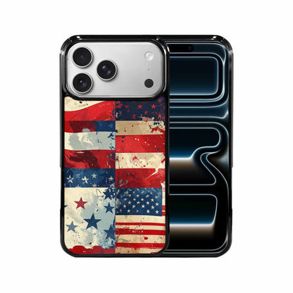 iPhone 17 Pro Max Case — Small American Flag Stars Galaxy Space, Custom Made Phone Cover