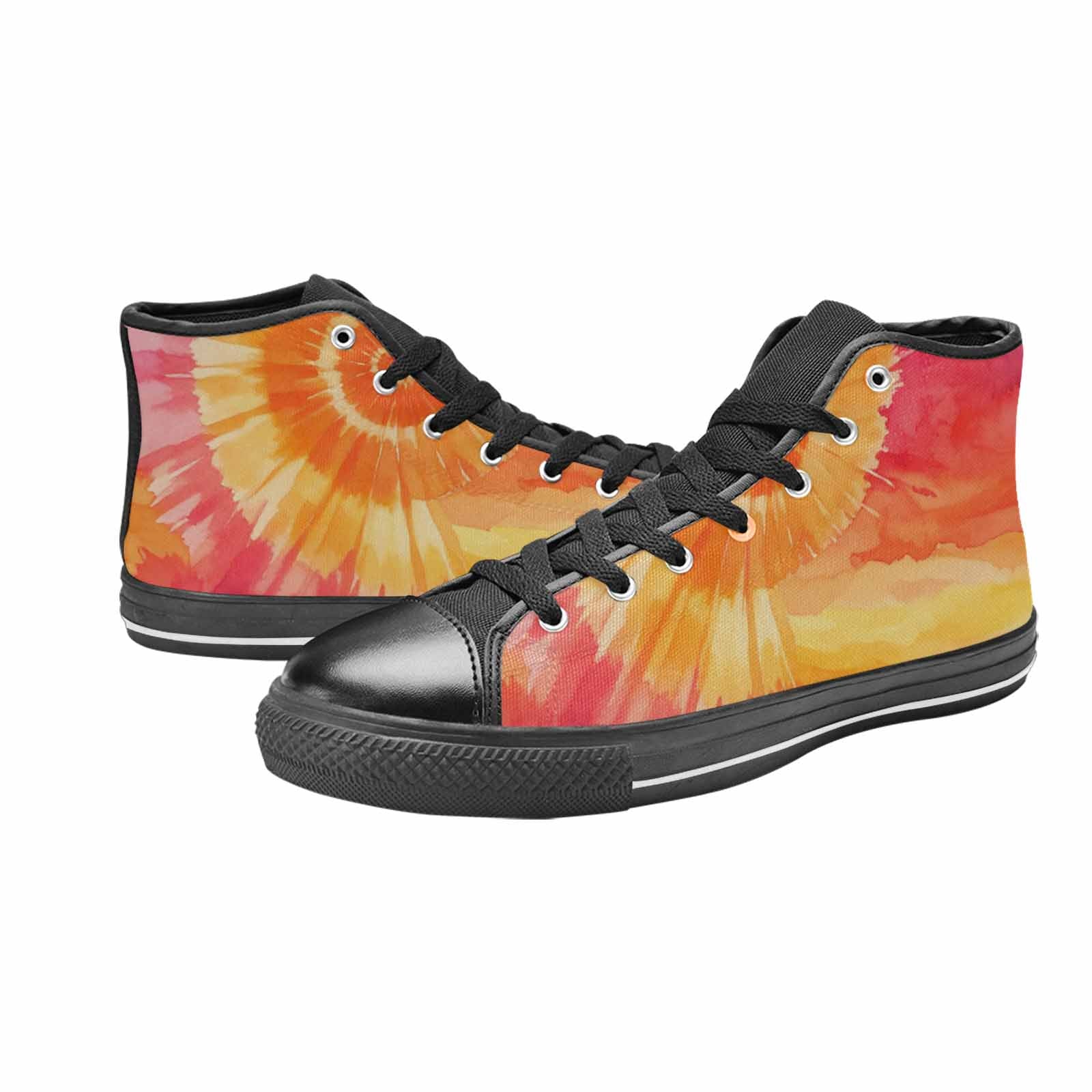 MEN'S Tie Dye - High Top Canvas Y2K Custom Sneakers