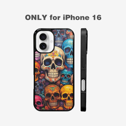 iPhone 16 Case — Skulls General Skulls Pattern, Unique Phone Case Design