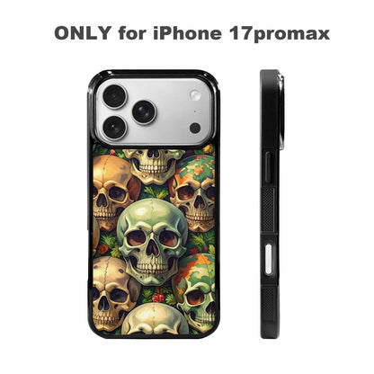 iPhone 17 Pro Max Case — Skulls Camoskulls Pattern Gothic Skulls, Custom Designed Case Cover