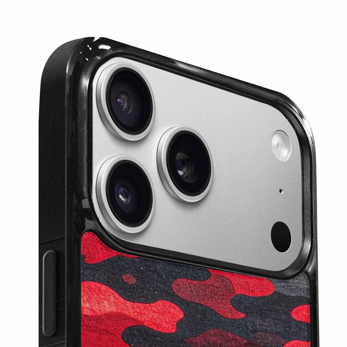 iPhone 17 Pro Max Case — Tactical Camo Red Black Custom Camo, Custom Print Case Cover