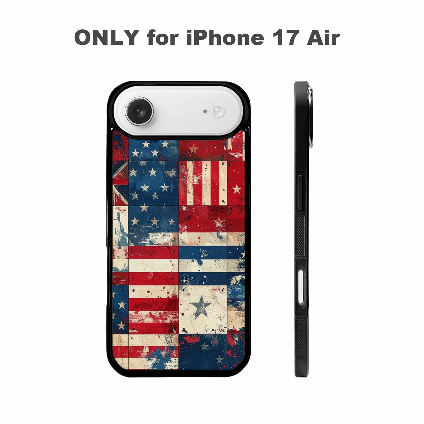 iPhone 17 Air Case — Small American Flag Stars And Galaxy, Original Design Phone Case