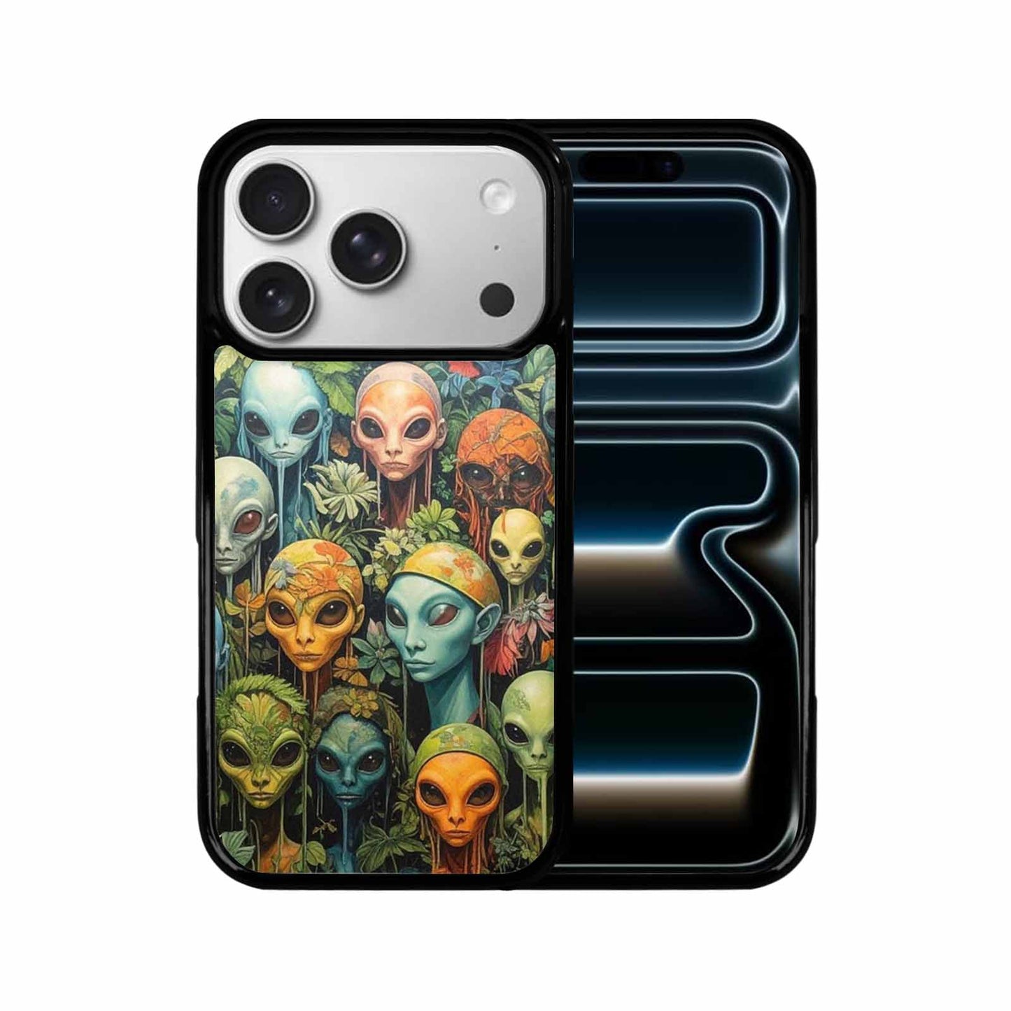 iPhone 17 Pro Case — Aliens Pattern Hundreds Of Sma Alien, Custom Phone Case