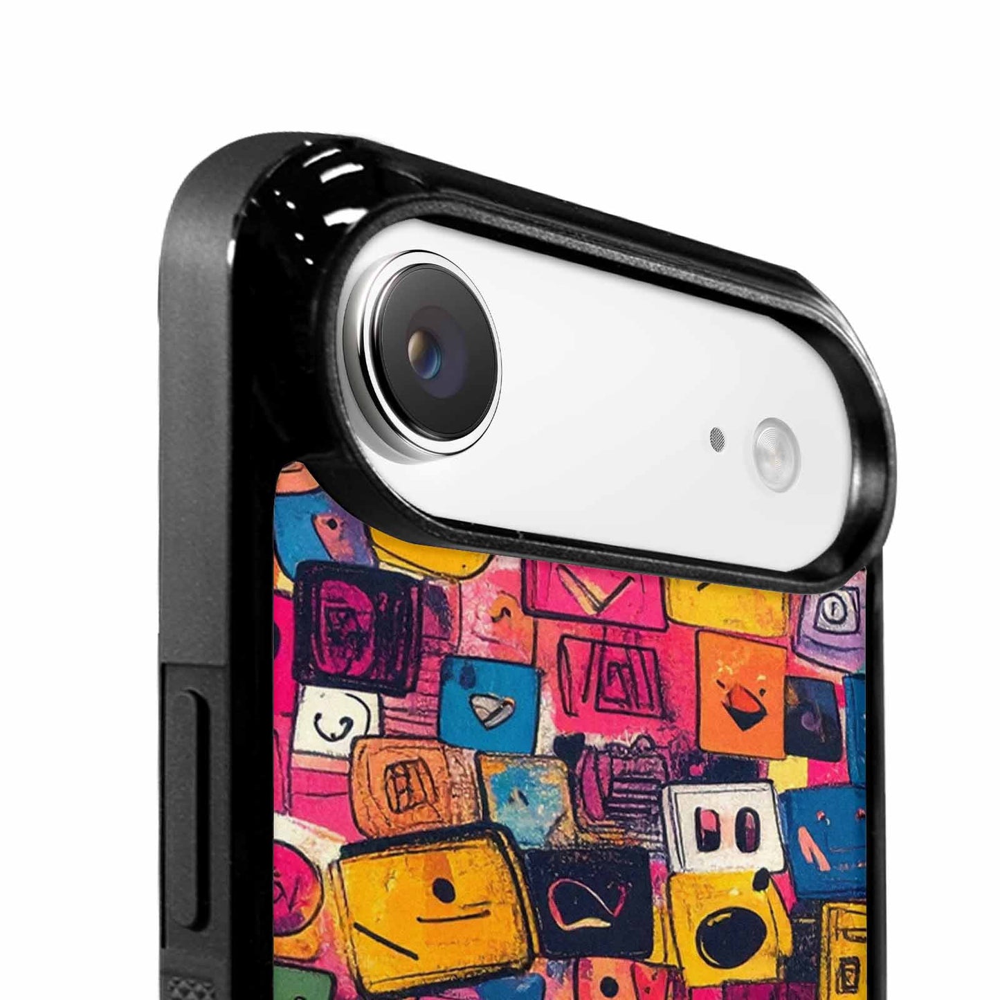 iPhone 17 Air Case — Hand Drawn Icon Doodle Pattern Original, Custom Made Phone Cover
