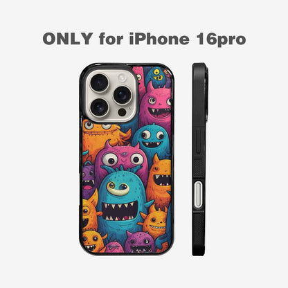 iPhone 16 Pro Case — Monsters General Cartoon Monst, Unique Phone Case Design