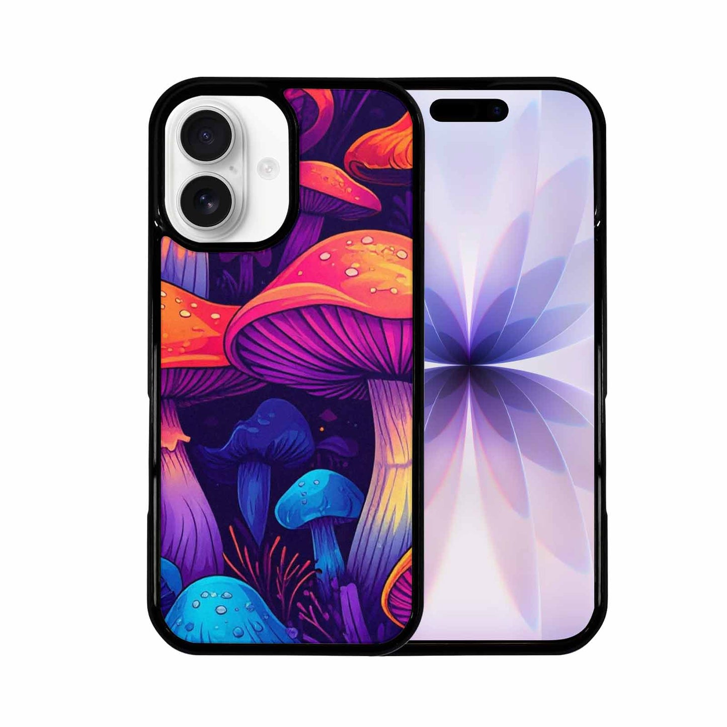 iPhone 17 Case — Psychedelic Mushroom Cartoon Pattern Cartoon Cute, Unique Phone Case Design