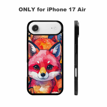 iPhone 17 Air Case — Watercolor Kawaii Fox Faces Watercolor Abstract, Custom Designed Case Cover